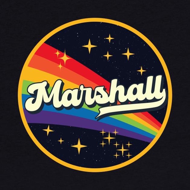 Marshall // Rainbow In Space Vintage Style by LMW Art